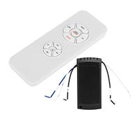 VBESTLIFE Lampe de Ventilateur de Plafond Télécommandée, Kit sans Fil à 3 Vitesses avec Récepteur RF433, Interrupteur de Minuterie Intelligent 220 V pour Ventilateur AC, Boîtier texturé en PC,