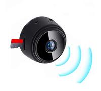 VBESTLIFE Mini Caméra sans Fil, Petite Caméra de sécurité HD 1080P avec Support Magnétique, Batterie 240 MAh pour la Surveillance Intérieure du Bureau à Domicile (Black)