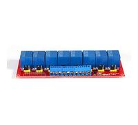 VBESTLIFE Module de Relais 8 Canaux 12 V, Double Déclencheur Haut Niveau Bas, Bornier 5,08 Mm, Contrôle PLC pour Maison Intelligente Industrielle