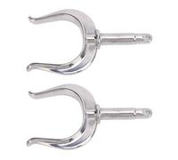 VBESTLIFE Oarlock en Acier Inoxydable, Verrou de Rangée de Bateau Robuste, Arbre de 1/2 Pouces, Antirouille pour Radeau de Canoë-Kayak Marin, Support Latéral Universel
