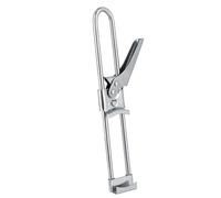 VBESTLIFE Ouvre-boîte en Acier Inoxydable, Pince de Couvercle de Pot Réglable Manuellement, Poignée Ergonomique, Ouvre-bouteille pour Bière, Soda, Vin, Bord Lisse Antirouille, Outil de Cuisine Compact