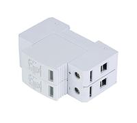 VBESTLIFE Parafoudre DC PV 40KA 2P, Coque Ignifuge PC, Conception Modulaire, SPD Basse Tension pour Protection Solaire, monté sur Rail pour Boîtier de Combinaison PV, DIN (2P20KA)