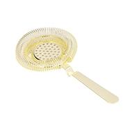 VBESTLIFE Passoire de Bar, Passoire à Cocktail à Filtre Fin avec Acier Inoxydable 304, Filtre de Bar Facile à Verser pour la Fête au à la Maison, à Glace Finition Miroir, Ustensiles de Compacts (GOLD)