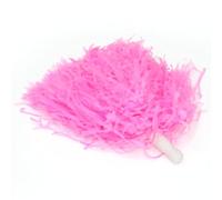VBESTLIFE Poms de Pom-Pom Girl pour Les Jeux, Poignées en Plastique Léger, Banderoles Multicouches Jaunes pour équipe de Jeunes, Accessoires de Performance sur Scène de Fête (Pink)