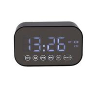 VBESTLIFE Réveil Bluetooth avec écran LED Miroir, Double Alarme, Appel Mains Libres, Haut-Parleur Bluetooth 5.4, Lecture de Carte TF, pour Chambre à Coucher, Bureau