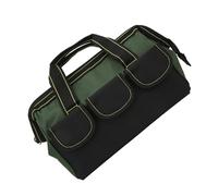 VBESTLIFE Sac à Outils Robuste de 16 Pouces, Tissu Imperméable, Large Ouverture, Plusieurs Poches, Fourre-tout à Outils Portable pour électriciens (Vert OD)