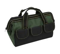 VBESTLIFE Sac de Rangement d'outils Robuste de 16 Pouces, Organisateur Fourre-tout étanche à Large Bouche avec Plusieurs Poches pour électriciens (Vert OD)