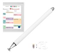 VBESTLIFE Stylus et Monture pour Le Calendrier de Puits de Lumière 15 Pouces, Stylet à Double Pointe avec des Conseils de et de Disque, 2 Conseils de Remplacement, Support de Clip (White)