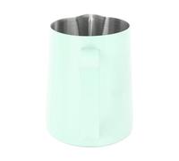 VBESTLIFE Tasse à Mousser le café, Pichet Mousseur à Lait en Acier Inoxydable 304 600 Ml avec échelle Intérieure, Bouche Pointue pour Latte Art et Cappuccino, Accessoire Expresso Barista (GREEN #13)