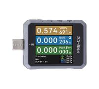 VBESTLIFE Testeur de Câble USB, Voltmètre, Ampèremètre et Wattmètre de Type C avec Convertisseur Analogique-numérique 20 Bits et Affichage 7 chiffres. Détection des Protocoles de Charge (FNB-C2)