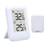 VBESTLIFE Thermomètre Extérieur Intérieur sans Fil 328 FT avec Capteur | Thermomètre à Distance alimenté par Batterie, Jauge de Thermomètre Numérique Portable, pour le Patio de la Maison