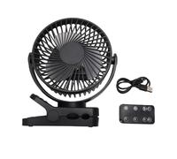 VBESTLIFE Ventilateur à Pince Magnétique, Ventilateur USB Portable avec Base Magnétique, Rotation à 360°, Batterie 12 000 MAh, Moteur Silencieux sans Balais, 3 Vitesses, Télécommande, Lumière LED,