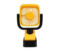 VBESTLIFE Ventilateur à Pince sans Fil, Portable de 4 Pouces pour Batterie, Réglage Multi-angle, Ventilateur de Refroidissement à Rotation à 360° pour le Camping en Plein Air, les Voyages, le