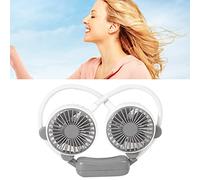 VBESTLIFE Ventilateur de Cou Pliable USB Rechargeable sans Fil Mini (WHITE)