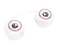 VBESTLIFE Ventilateur de Cou Portable, Ventilateur Mains Libres sans Pales avec Flux d'air Réglable à 360°, Rechargeable par USB pour le Bureau, les Voyages, la Salle de Sport, Design Griffe de Chat,