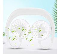 VBESTLIFE Ventilateur de Cou Rechargeable, 3 Vitesses, Mains Libres, USB