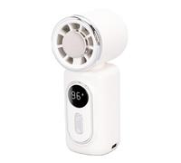 VBESTLIFE Ventilateur Portable à Clipser, 5 Vitesses, Rotation 180°, Rechargeable, Silencieux (WHITE)