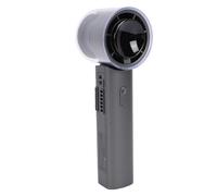 VBESTLIFE Ventilateur Portable avec Refroidissement par Glace, Ventilateur Pliable Rechargeable 12 800 Tr/min, Mini USB C à 6 Vitesses, de Bureau Portable avec Affichage Numérique, de (GREY)
