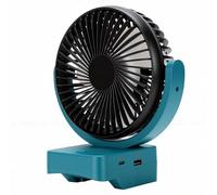 VBESTLIFE Ventilateur Portable sans Fil adapté à la Batterie PARKSIDE X20V TEAM, Ventilateur de Camping Rechargeable Rotatif à 360° à 3 Vitesses pour Chantier de Construction