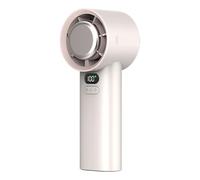 VBESTLIFE Ventilateur Portatif avec écran LCD (Blanc laiteux)