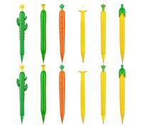 VBK Crayon Fruit Set 12 Pièces Banane Carotte Concombre | Crayon Mécanique Forme Fruit 12 Pièces Sans Aiguisage Bureau