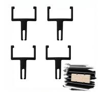VBK Support Parfum Auto 4 Pièces Grille Aération Carrée ABS | Set de 4 supports pour grilles d'aération carrées, compatibles avec les parfums auto du commerce