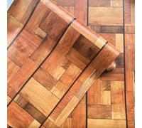 VBNEXYR Papier Peint Autocollant Le Papier Peint Patchwork 3D À Motif Bois Convient À La Décoration des Murs D'Accent Du Salon Et de La Chambre ou À La Rénovation de Meubles 45cm×1000cm