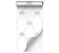 VBNEXYR Papier Peint Autocollant Papier Peint Floral Linéaire 45cm×500cm Idéal pour Les Murs Du Salon Et de La Chambre Gris Grand Arbre