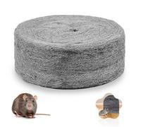 VBNZBK Laine d'acier extra fine grade 0000 rouleau 20M, matériau métallique pour boucher les ouvertures des murs, nettoyage et polissage du bois