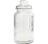 VBS Bocal de conservation Bocal à bonbons 1 250 ml Verre 11 cm 22 cm Récipient en verre transparent