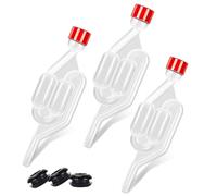 VBSJAH 3 Pcs Barboteur Fermentation avec Bouchons, Barboteur Fermentation, Demijohn Airlock et bouchon, Équipement essentiel pour la fabrication de vin et de cidre