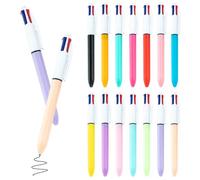 VBSJAH Lot de 14 Stylo en 4 Couleur, 4 en 1 Stylos Rétractables Multicolores Pointe, Procès-verbaux de Bureau, Bullet Journals, Sketchnotes & Idée