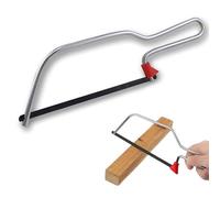 VBSJAH Petite scie à métaux manuelle, Mini Scie à Métaux, scie multi-usages avec poignée antidérapante pour coupe de bois, métal, plastique et plaques de plâtre