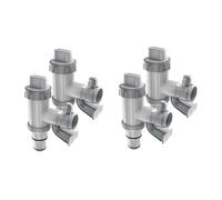 Vbsndhbde Adaptateur Tuyau Piscine Kit Compatibilité 1,25/1,5 Pouce Clip | Corps en plastique robuste et joints fiables pour une connexion , avec 4 adaptateurs et un raccord 1,25-1,5 pouce.
