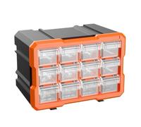 Vbsndhbde Boîte de Rangement Outils Quincaillerie - Tiroirs Transparents | Boîte à compartiments multiples pour épargner vis, boulons et composants électroniques, avec couvercle transparent.