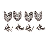 Vbsndhbde Équerres d'angle en acier inoxydable - 40 pièces pour cadres bois | Renfort métallique résistant à la rouille, dimensions 20x20x16 mm, diamètre 5 mm, 2 trous par équerre, kit 40 pièces