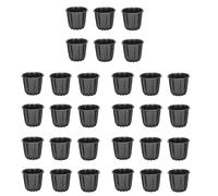 Vbsndhbde Moule à Canele - Moule à Muffins Antiadhésif 30 Pièces Gris-Noir | Moule à Muffins antiadhésif: démoulage net avec peu d', parfait pour cannelés et desserts et faciles à nettoyer.