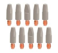 Vbsndhbde Pointe de contact de soudage 24KD - Embout Cuivre 1,0 mm MIG | Embout de buse gaz M6 pour torches MIG; pointe MIG 24KD cuivre 1,0 mm, ensemble de 10 pièces, et précis