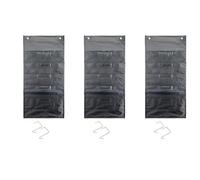 Vbsndhbde Tableau de Poche de Rangement à 5 Poches - Porte-Noms et Crochets | Matériau nylon , coutures de qualité et œillets solides; chaque poche peut contenir environ 300 feuilles A4.