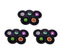 Vbsndhbde Vinyl Record Coaster Set 18-Piece Gift Box for Music Lovers Today