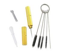 VCBGDJI Brosse d'air sans fil de pulvérisation de pulvérisation de kit d'aérographe avec compresseur for tatouage de maquillage(White)