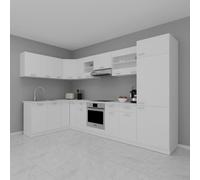VCM 13 pièces cuisine d'angle cuisine d'angle bloc de cuisine cuisine complète 328 x 178 cm Esilo 13 pièces cuisine d'angle cuisine d'angle bloc de cuisine cuisine complète 328 x 178 cm Esilo Blanc
