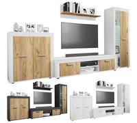 VCM 4 pcs. TV Lowboard Armoire TV Meuble de rangement Salon Meuble annexe Usilo XL 4 pcs. TV Lowboard Armoire TV Meuble de rangement Salon Meuble annexe Usilo XL Multicolore