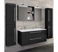 Vcm 5-Pièces Double Lavabo 2 Lavabos Ensemble De Meubles De Salle De Bains Lavabo Budasi Sc 5-Pièces Double Lavabo 2 Lavabos Ensemble De Meubles De Salle De Bains Lavabo Budasi Sc