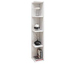 VCM 902065 Honsa Stand Étagère d'angle Bois Noir 97 x 15 x 17 cm
