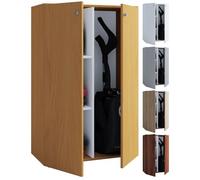 VCM Armoire à balais en bois Armoire à aspirateur Armoire de ménage Portes battantes Lona L Armoire à balais en bois Armoire à aspirateur Armoire de ménage Portes battantes Lona L Brun