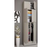 VCM Armoire à balais en bois Aspirateur Armoire de nettoyage Armoire de ménage Tiroir Lona SA Armoire à balais en bois Aspirateur Armoire de nettoyage Armoire de ménage Tiroir Lona SA Gris