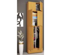 VCM Armoire à balais en bois Aspirateur Armoire de nettoyage Armoire de ménage Tiroir Lona SA Armoire à balais en bois Aspirateur Armoire de nettoyage Armoire de ménage Tiroir Lona SA Brun