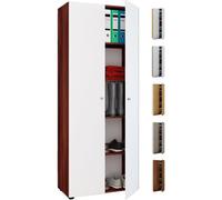 VCM Armoire de bureau en bois Livres Classeurs Armoire de bureau Meubles de classement Vandol Armoire de bureau en bois Livres Classeurs Armoire de bureau Meubles de classement Vandol Brun