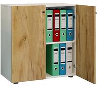 VCM Armoire de bureau Livres Dossiers Meuble de bureau Armoire Lona 2 portes battantes Armoire de bureau Livres Dossiers Meuble de bureau Armoire Lona 2 portes battantes Multicolore